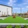 Outdoor gaming area with bocce ball, connect four and cornhole at NOVO Avian Pointe